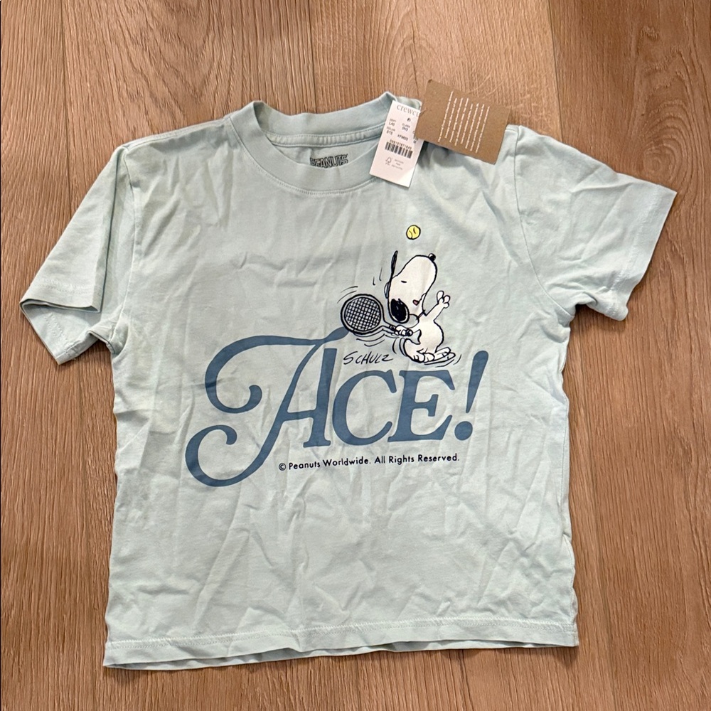Youth medium - crew cuts Peanuts Snoopy 'Ace' Graphic Tee - Light Blue